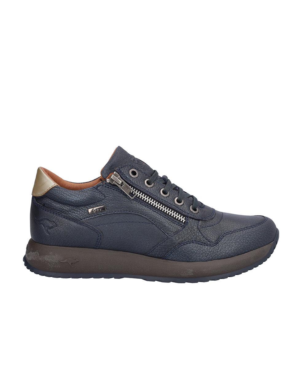 Zapatillas deportivas de mujer de piel con suela a contraste - Kangaroos - Azul marino Azul marino-1
