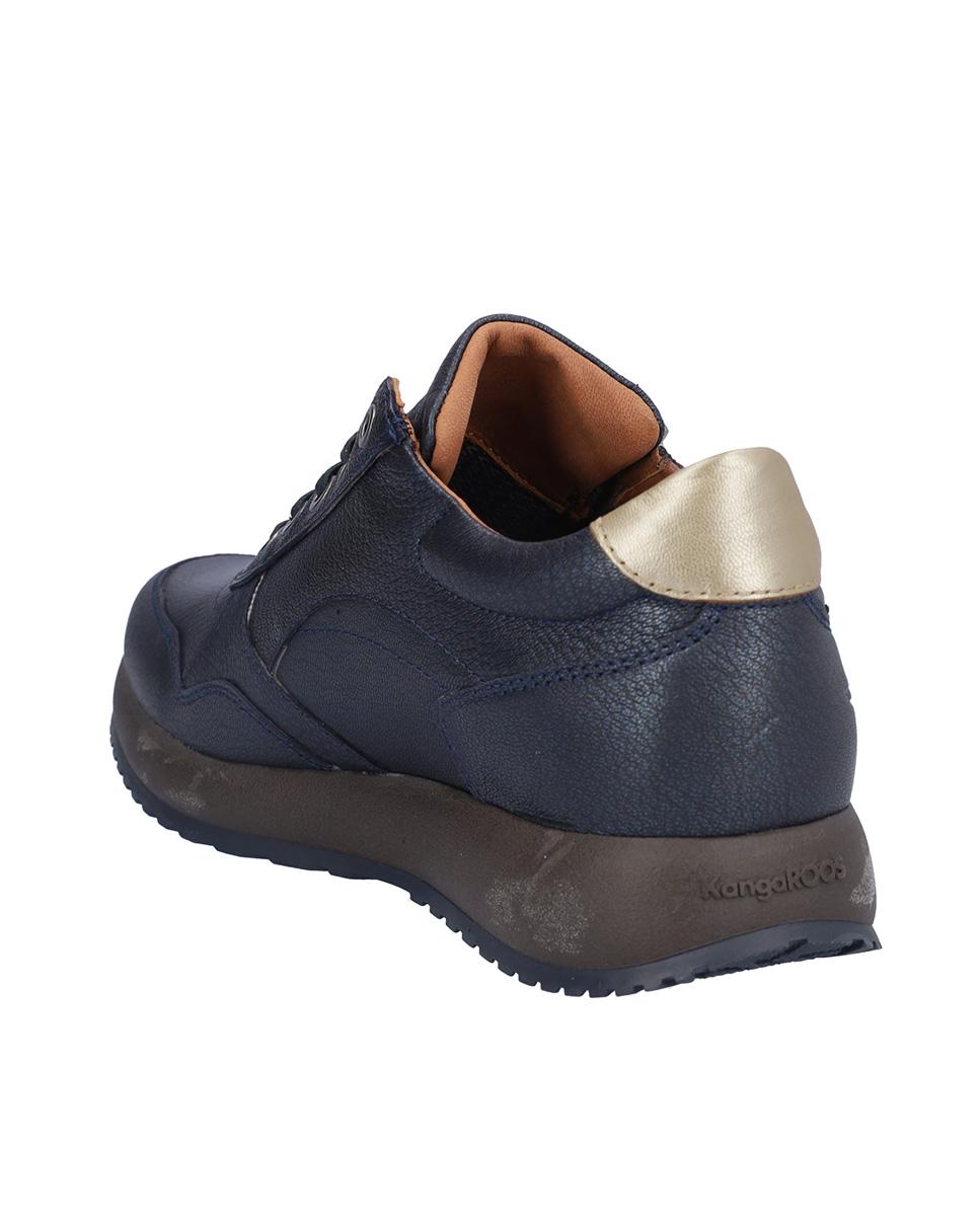 Zapatillas deportivas de mujer de piel con suela a contraste - Kangaroos - Azul marino Azul marino-5