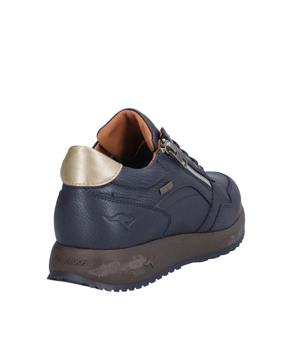 Zapatillas deportivas de mujer de piel con suela a contraste - Kangaroos - Azul marino Azul marino-6