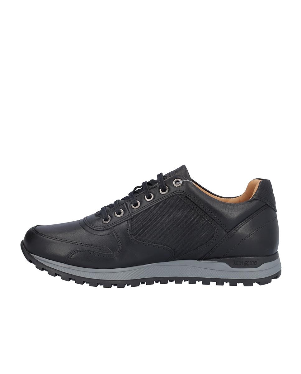 Zapato caballero sport de piel con cordones - Kangaroos - Negro Negro-4