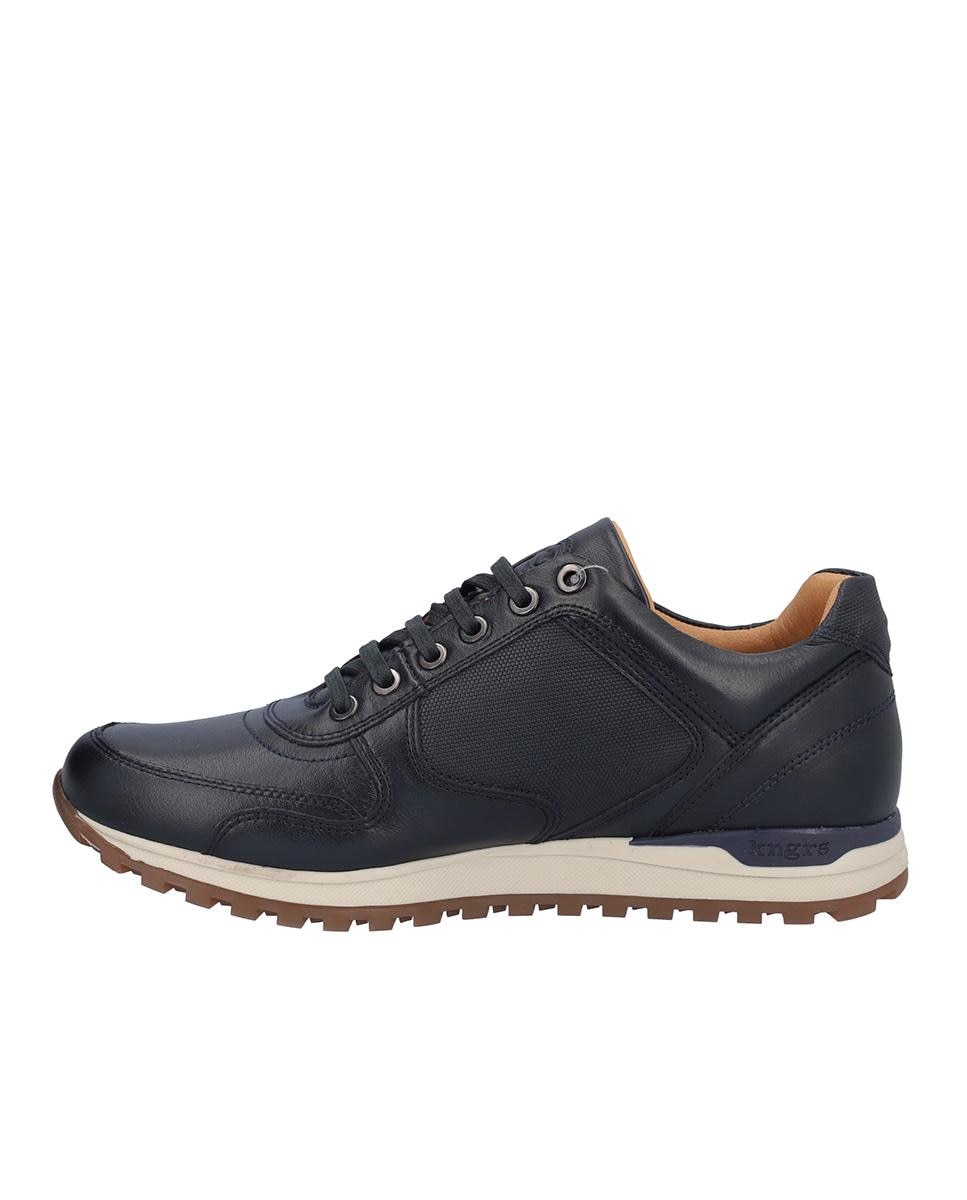 Zapato caballero sport de piel con cordones - Kangaroos - Azul marino Azul marino-4