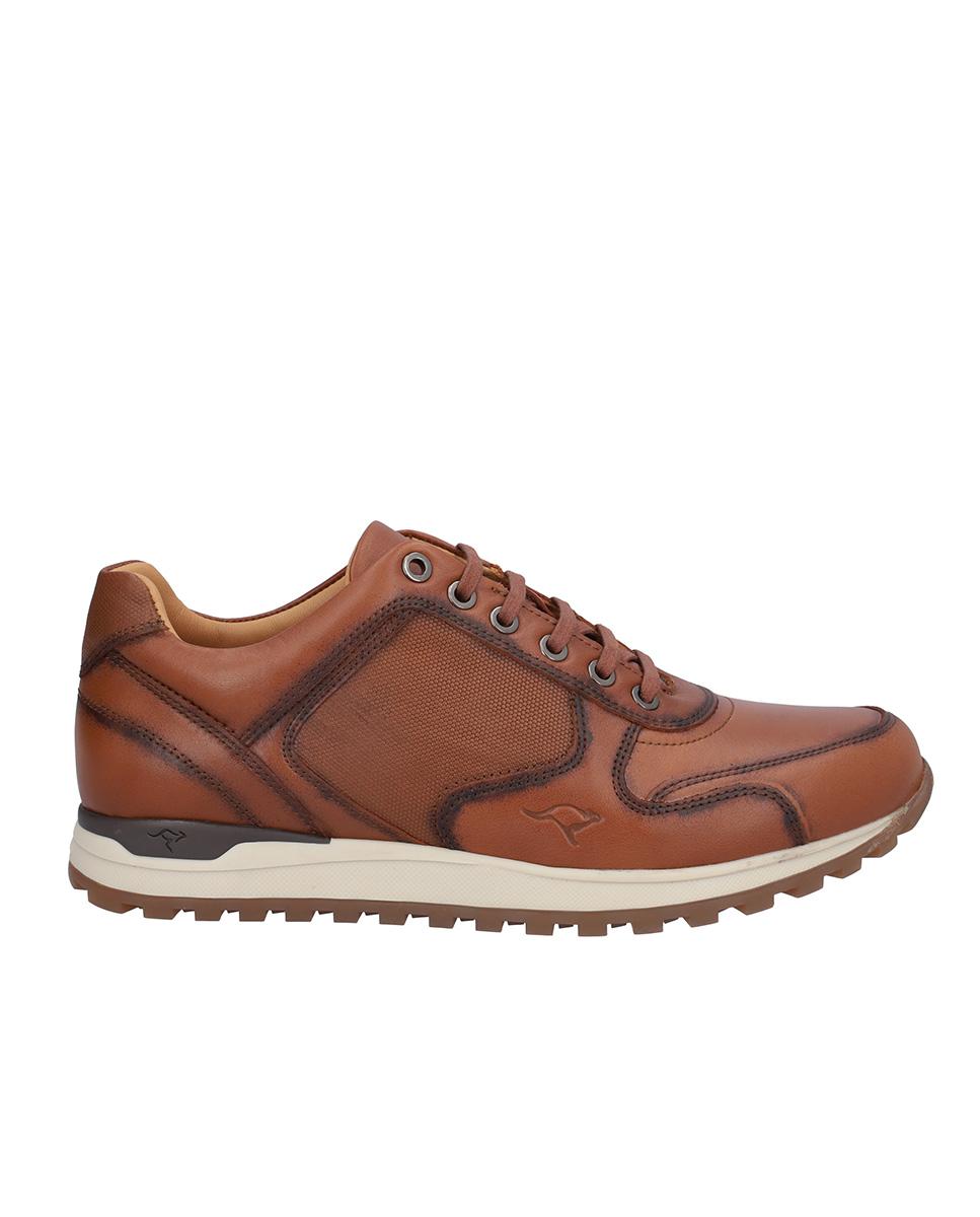 Zapato caballero sport de piel con cordones - Kangaroos - Camel Camel-1
