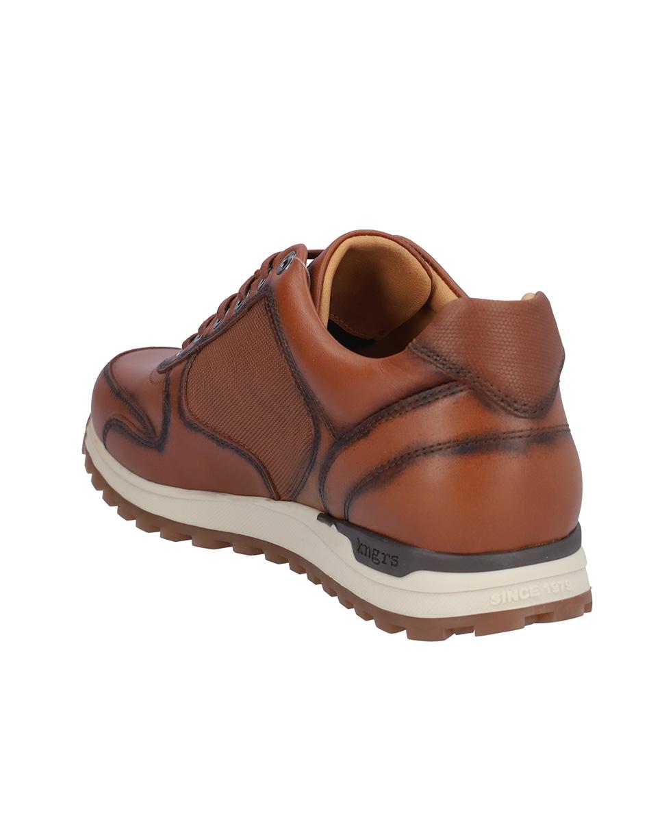 Zapato caballero sport de piel con cordones - Kangaroos - Camel Camel-5