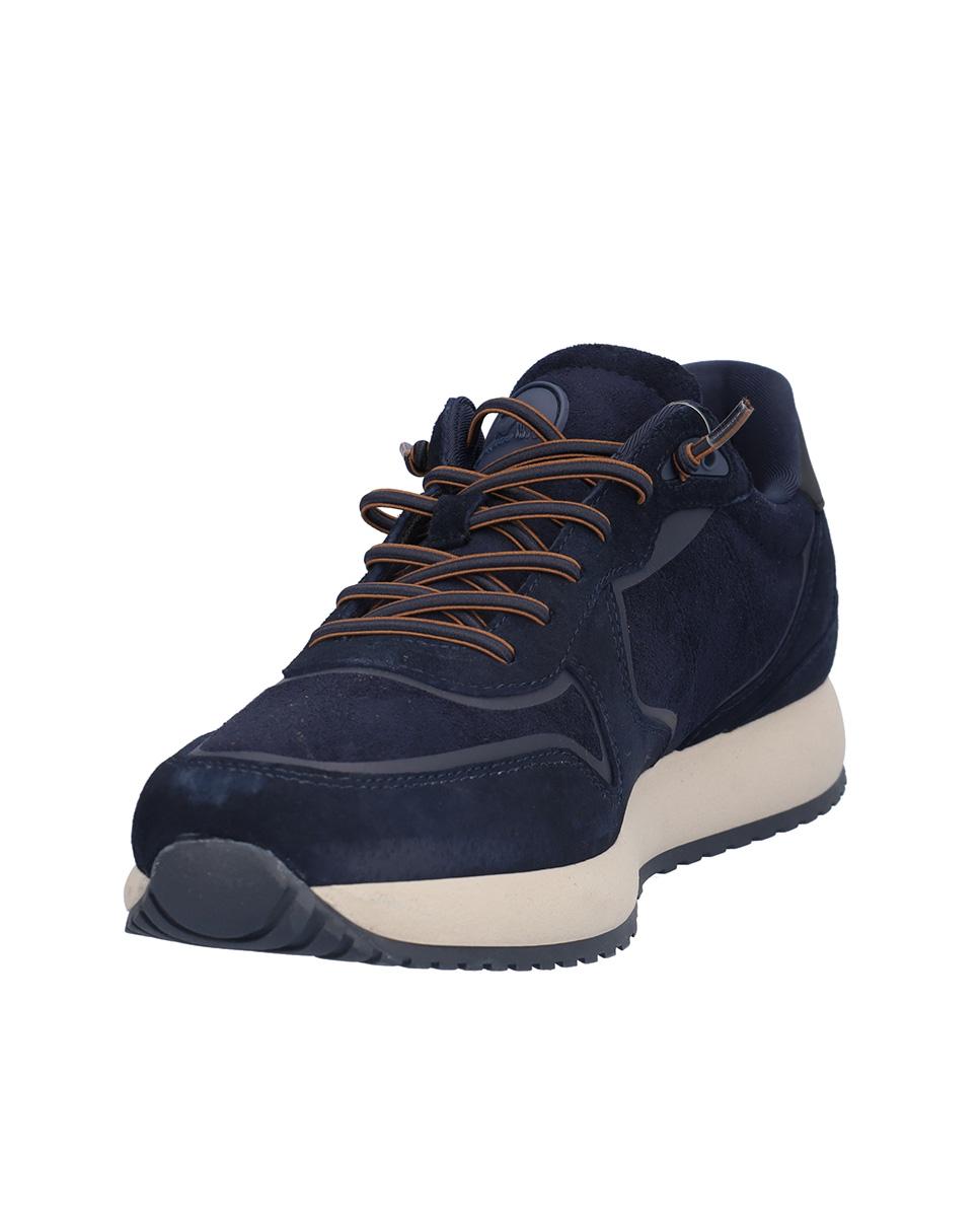 Zapatillas deportivas de hombre de piel con suela a contraste - Kangaroos - Azul marino Azul marino-2