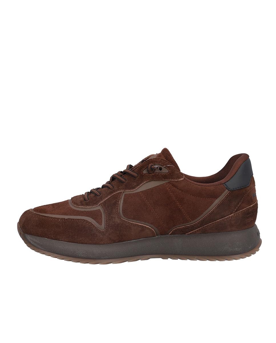 Zapatillas deportivas de hombre de piel con suela a contraste - Kangaroos - Marrón oscuro Marrón oscuro-4
