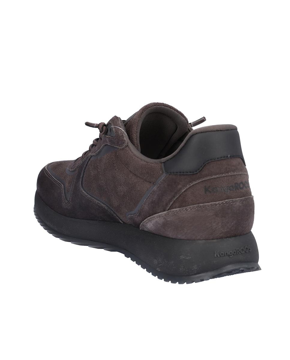 Zapatillas deportivas de hombre de piel con suela a contraste - Kangaroos - Gris oscuro Gris oscuro-5