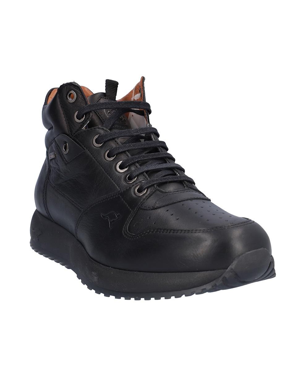 Imagen 3 de Botín de caballero en piel con Xdry con cordones - Kangaroos - Negro Negro