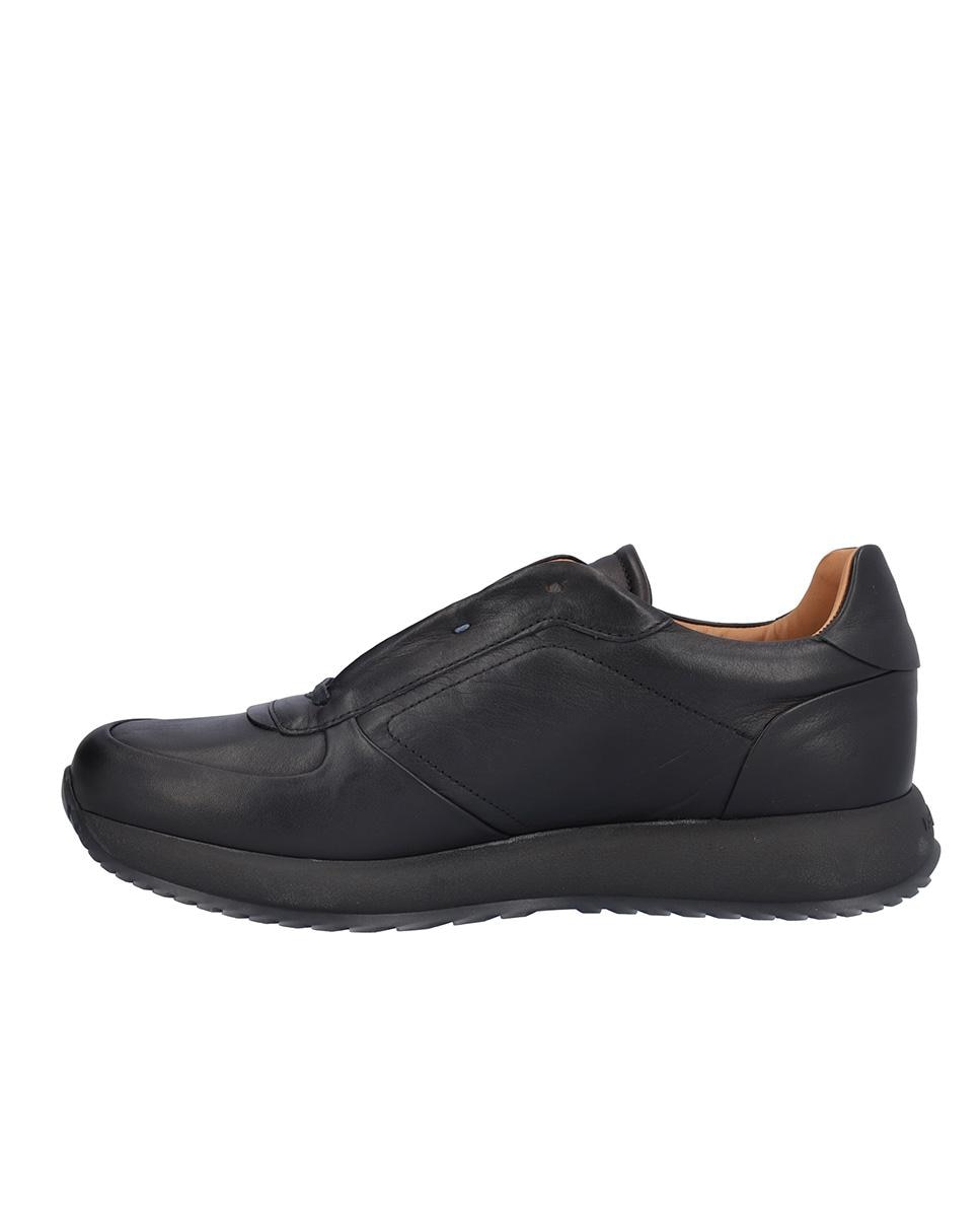Zapatillas deportivas de hombre de piel con suela a contraste - Kangaroos - Negro Negro-4