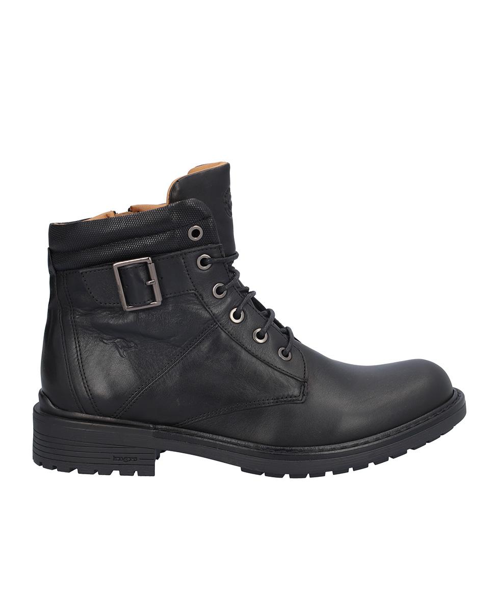 Imagen 1 de Botas de hombre de piel con suela a contraste - Kangaroos - Negro Negro