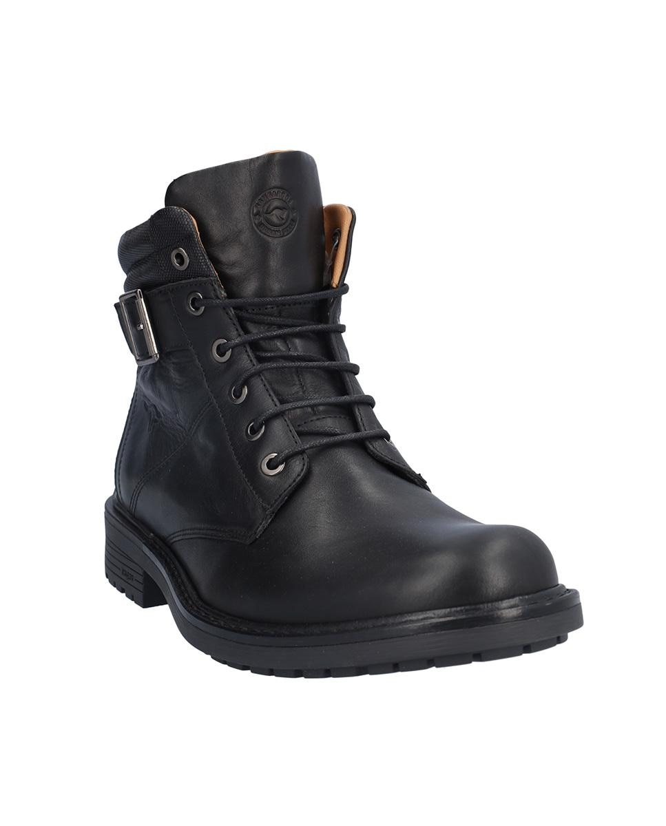 Imagen 3 de Botas de hombre de piel con suela a contraste - Kangaroos - Negro Negro