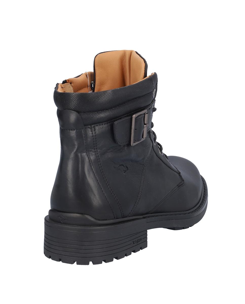 Imagen 6 de Botas de hombre de piel con suela a contraste - Kangaroos - Negro Negro
