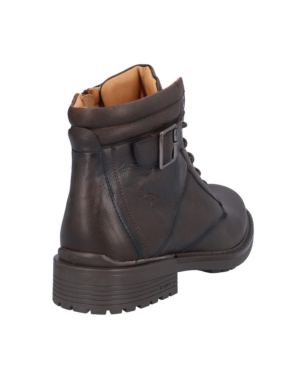 Imagen 6 de Botas de hombre de piel con suela a contraste - Kangaroos - Marrón oscuro Marrón oscuro