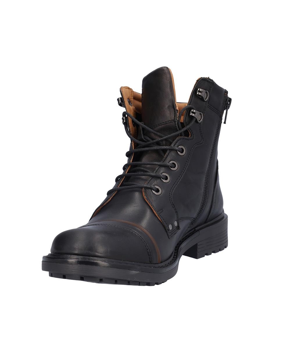 Imagen 2 de Botas de hombre de piel con suela a contraste - Kangaroos - Negro Negro
