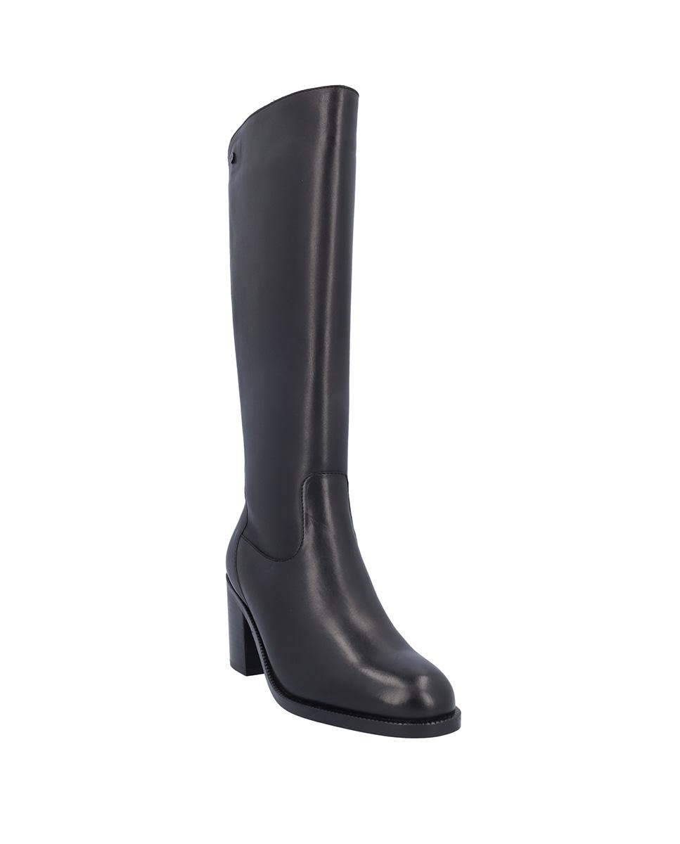 Botas básicas de mujer de piel en liso - Kangaroos - Negro Negro-2