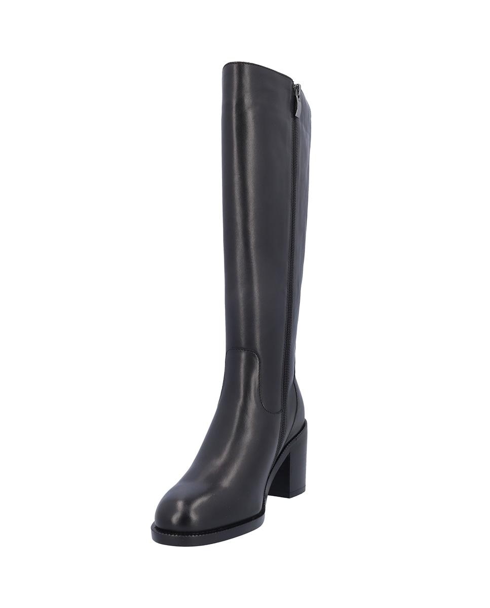 Botas básicas de mujer de piel en liso - Kangaroos - Negro Negro-3
