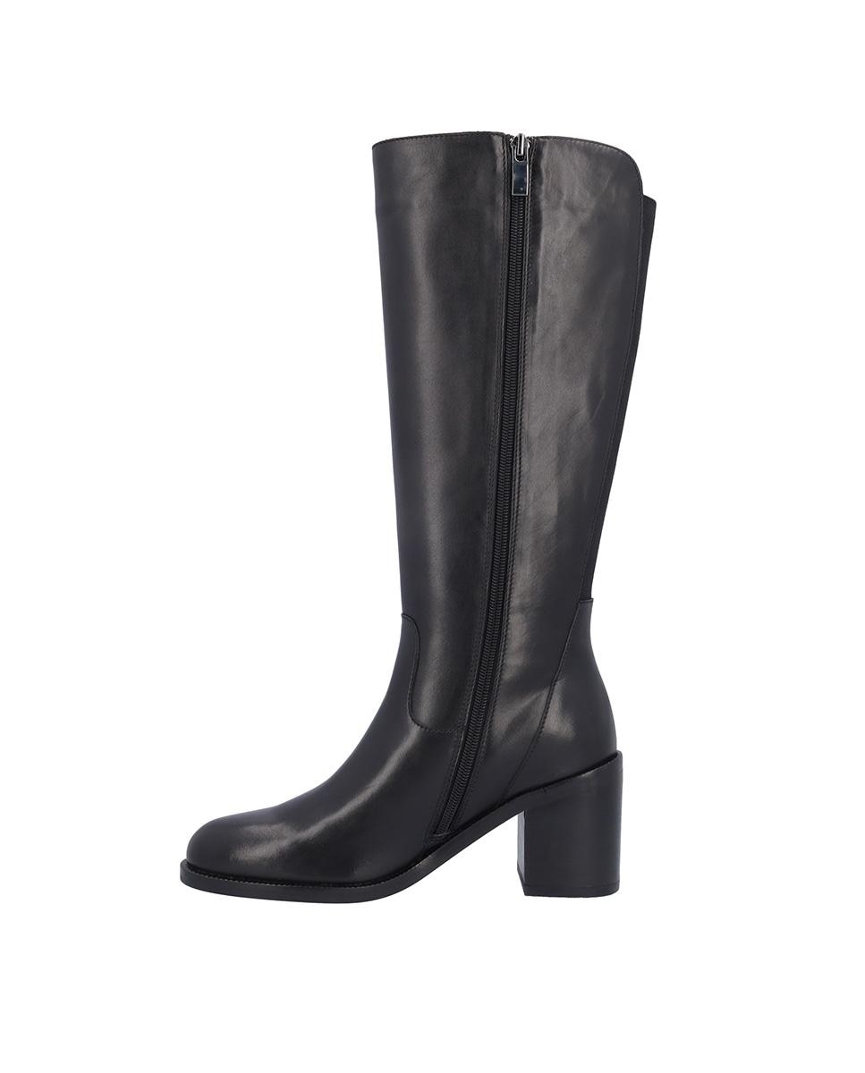 Botas básicas de mujer de piel en liso - Kangaroos - Negro Negro-5