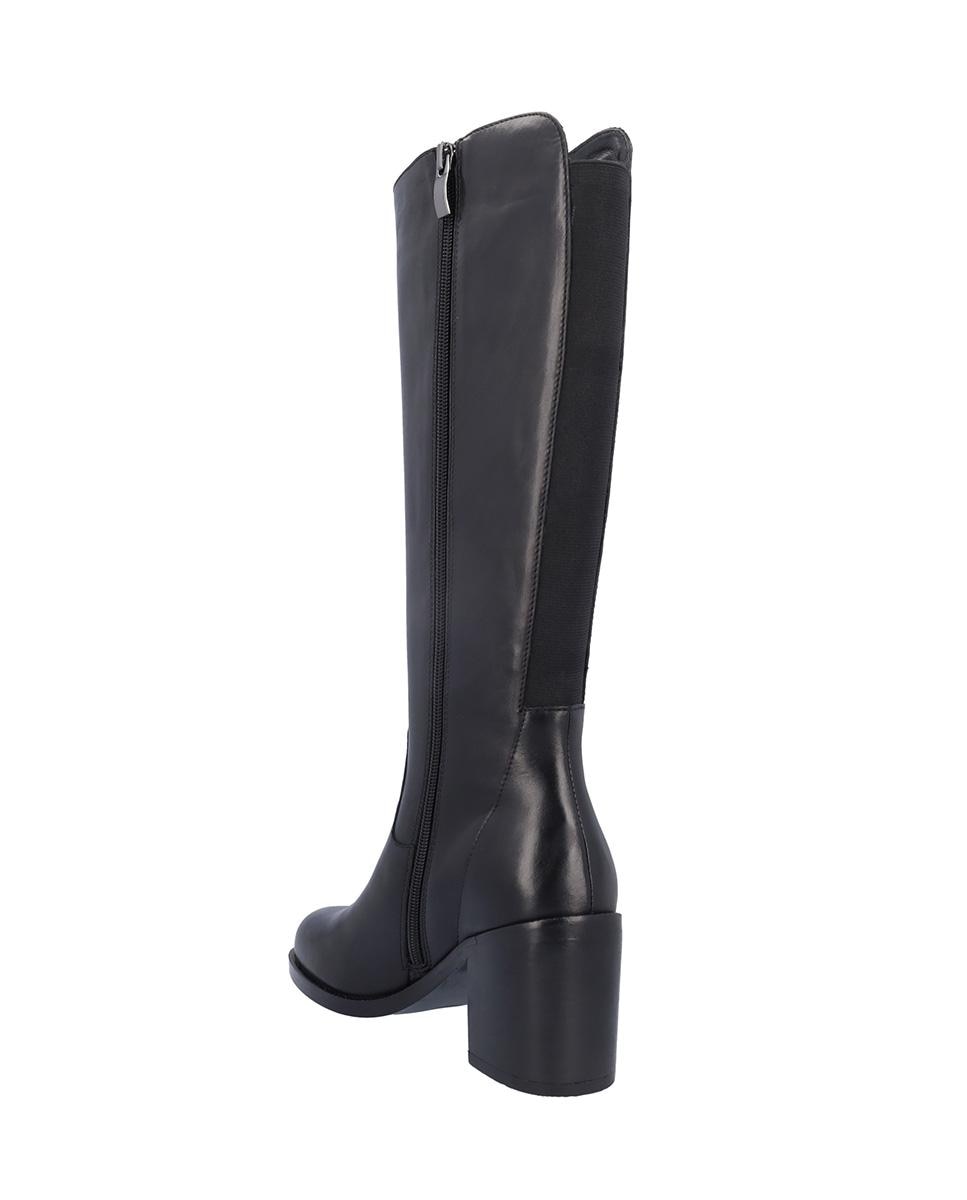 Botas básicas de mujer de piel en liso - Kangaroos - Negro Negro-6