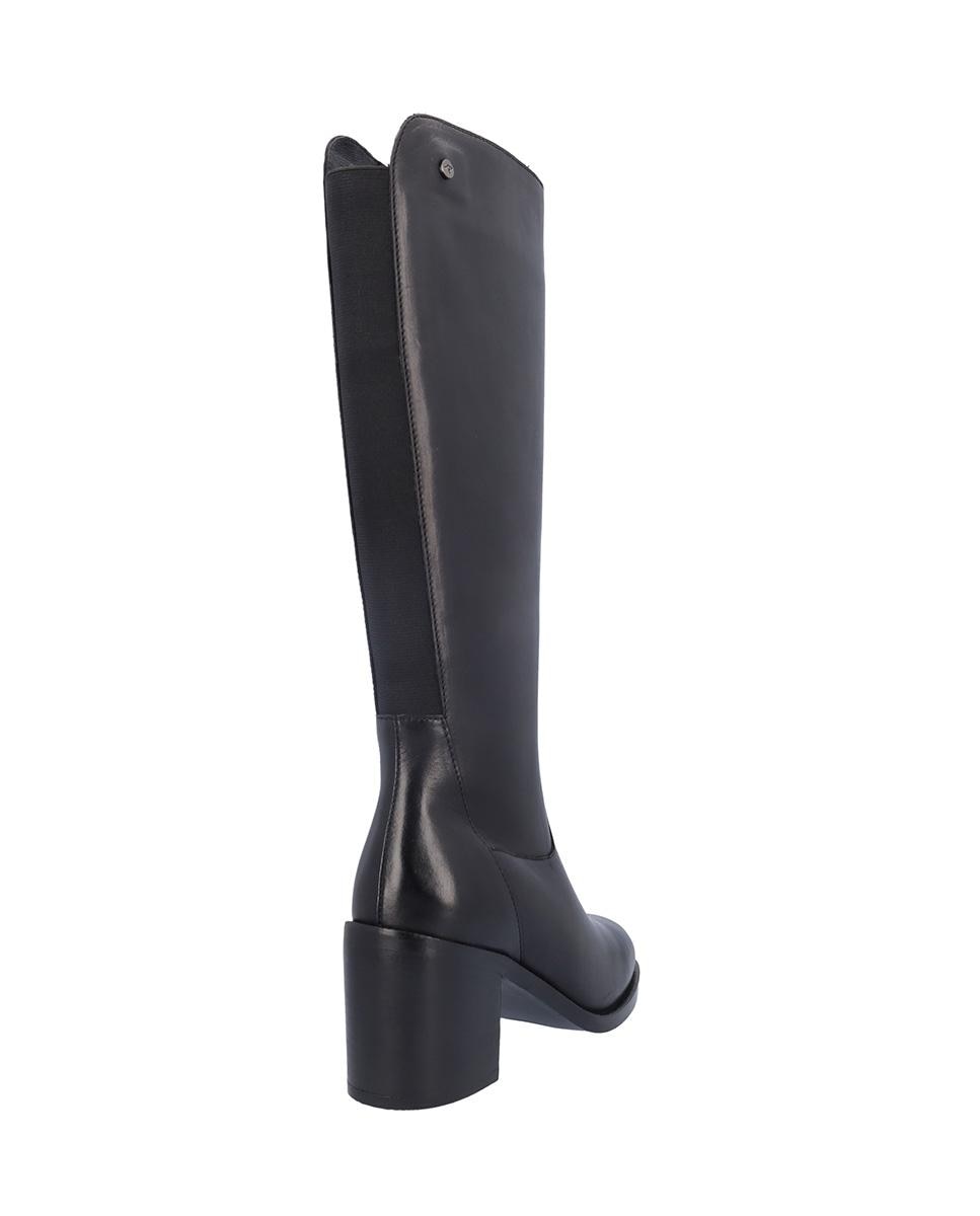Botas básicas de mujer de piel en liso - Kangaroos - Negro Negro-4