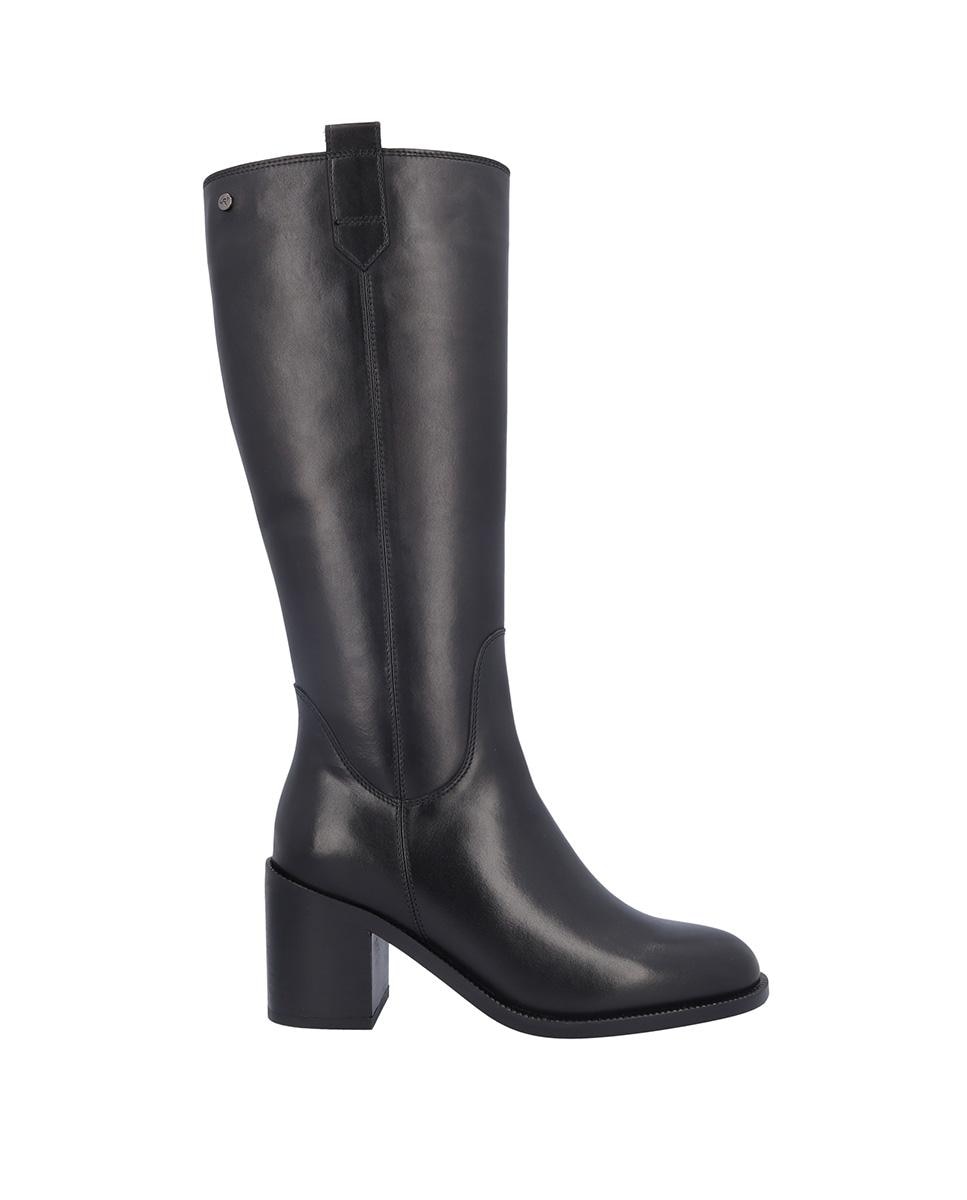 Imagen 0 de Botas básicas de mujer de piel en liso Negro