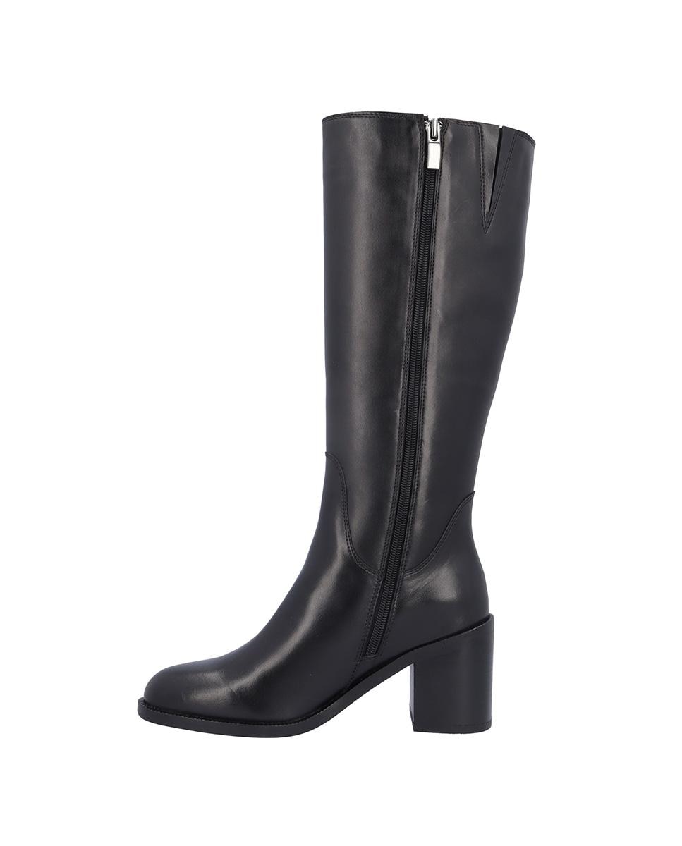 Botas básicas de mujer de piel en liso - Kangaroos - Negro Negro-6