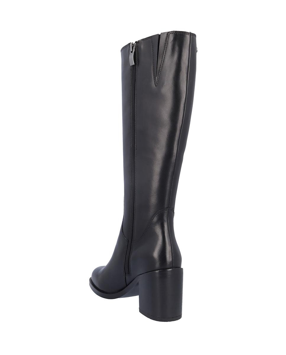 Botas básicas de mujer de piel en liso - Kangaroos - Negro Negro-3