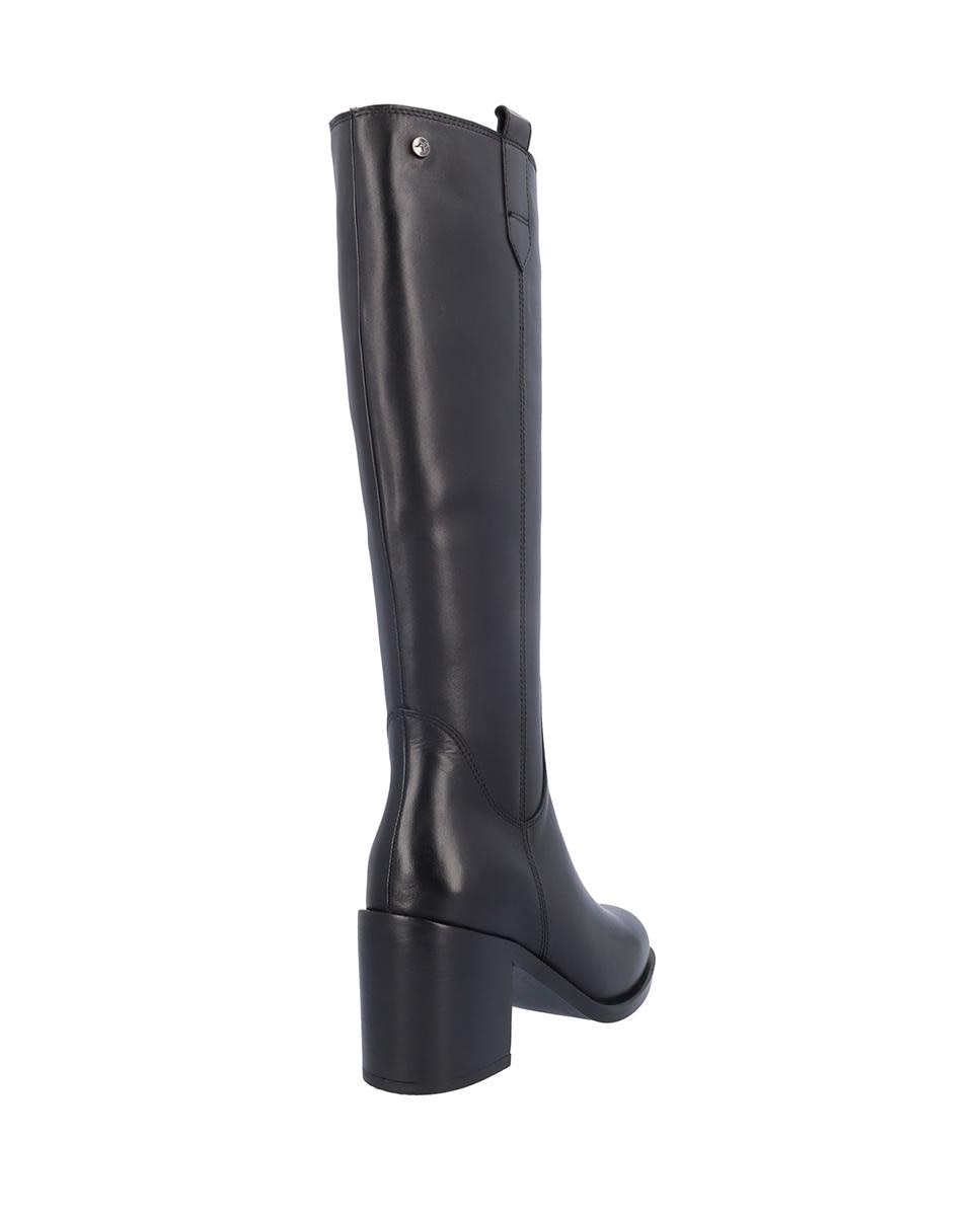 Botas básicas de mujer de piel en liso - Kangaroos - Negro Negro-4