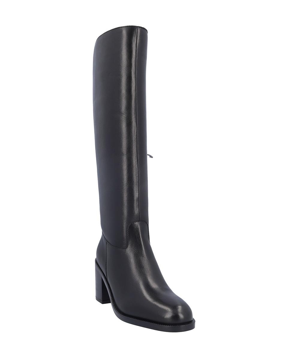 Botas básicas de mujer de piel en liso - Kangaroos - Negro Negro-2