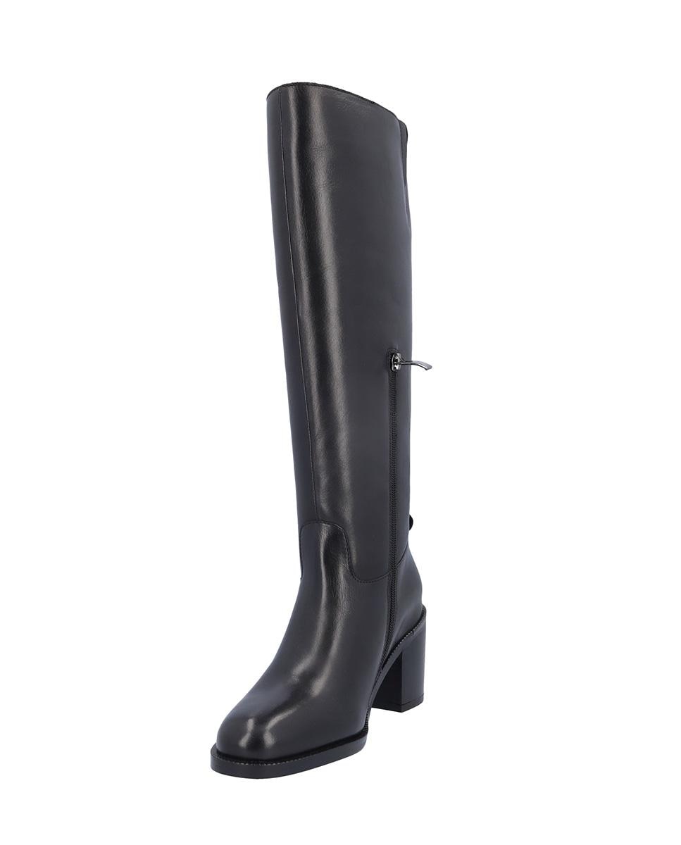 Botas básicas de mujer de piel en liso - Kangaroos - Negro Negro-3