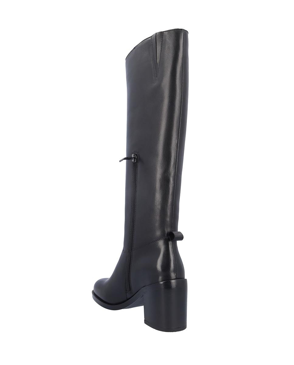 Botas básicas de mujer de piel en liso - Kangaroos - Negro Negro-5