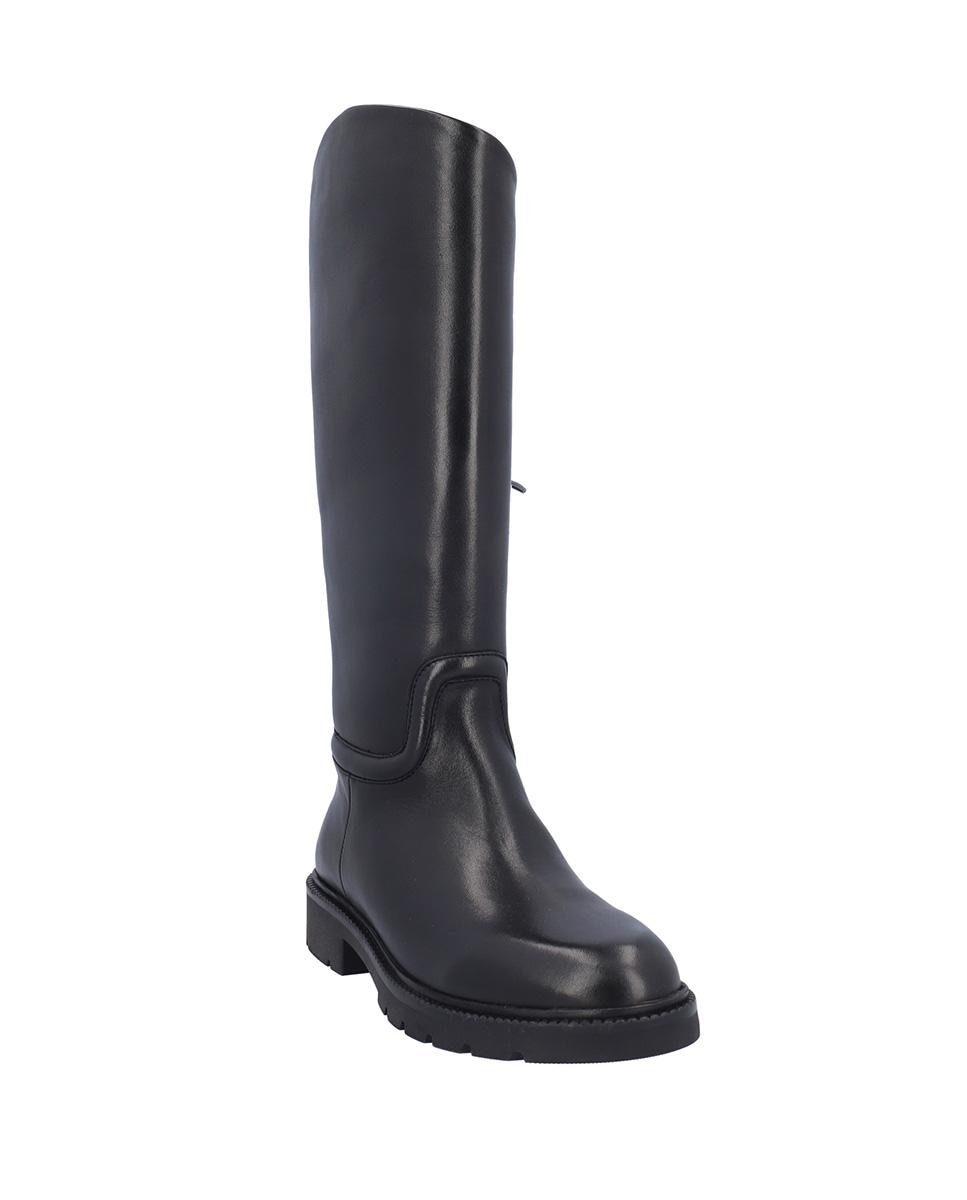 Botas básicas de mujer de piel con suela a contraste - Kangaroos - Negro Negro-2