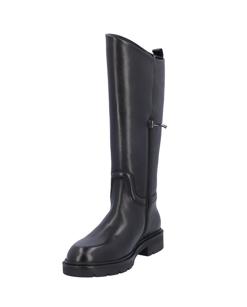 Botas básicas de mujer de piel con suela a contraste - Kangaroos - Negro Negro-4