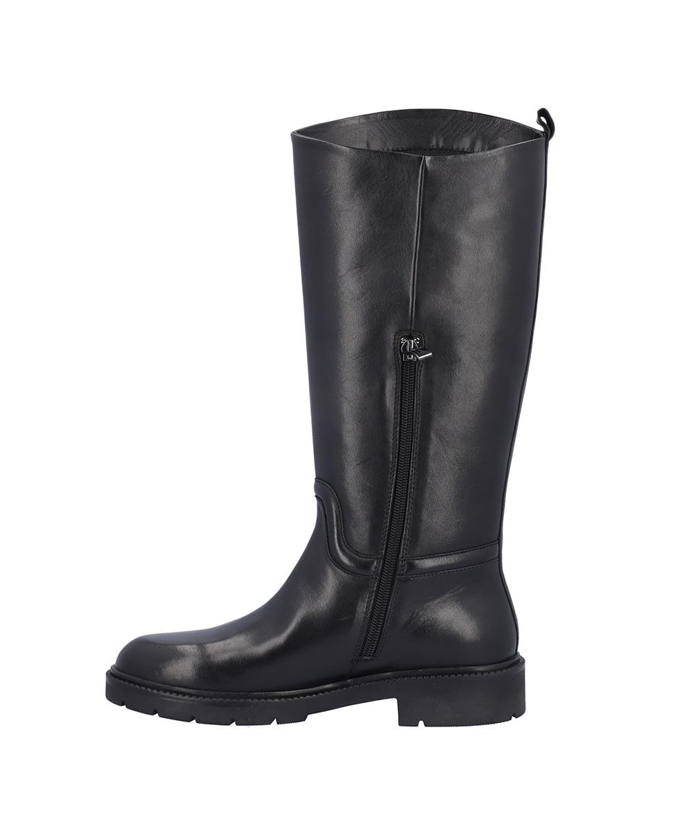 Botas básicas de mujer de piel con suela a contraste - Kangaroos - Negro Negro-5
