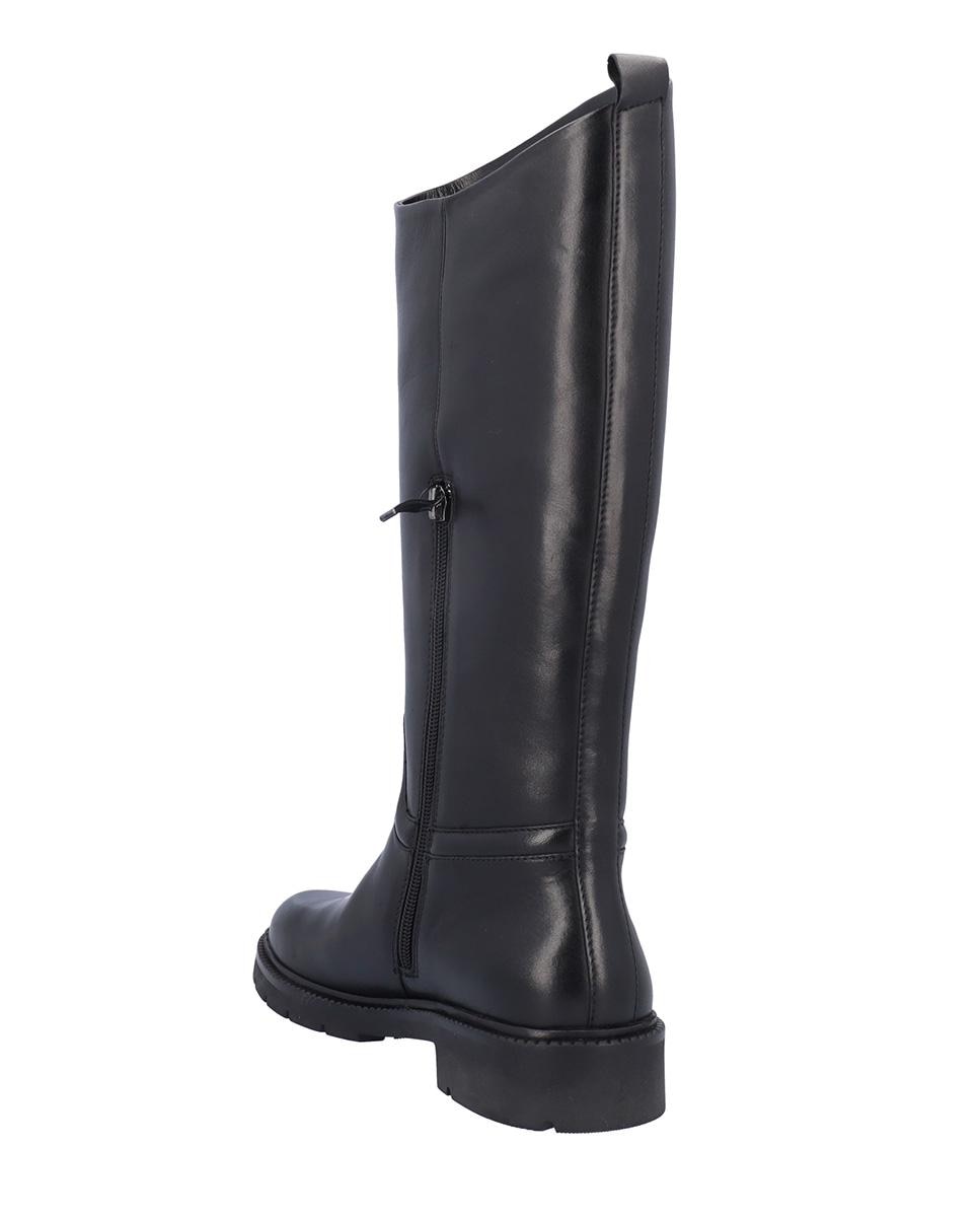 Botas básicas de mujer de piel con suela a contraste - Kangaroos - Negro Negro-6