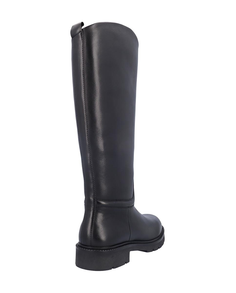 Botas básicas de mujer de piel con suela a contraste - Kangaroos - Negro Negro-3
