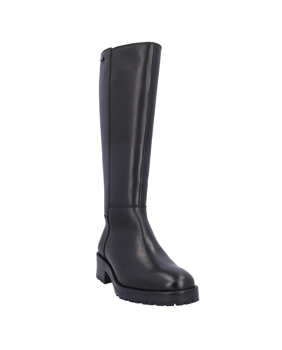 Botas básicas de mujer de piel con suela a contraste - Kangaroos - Negro Negro-5