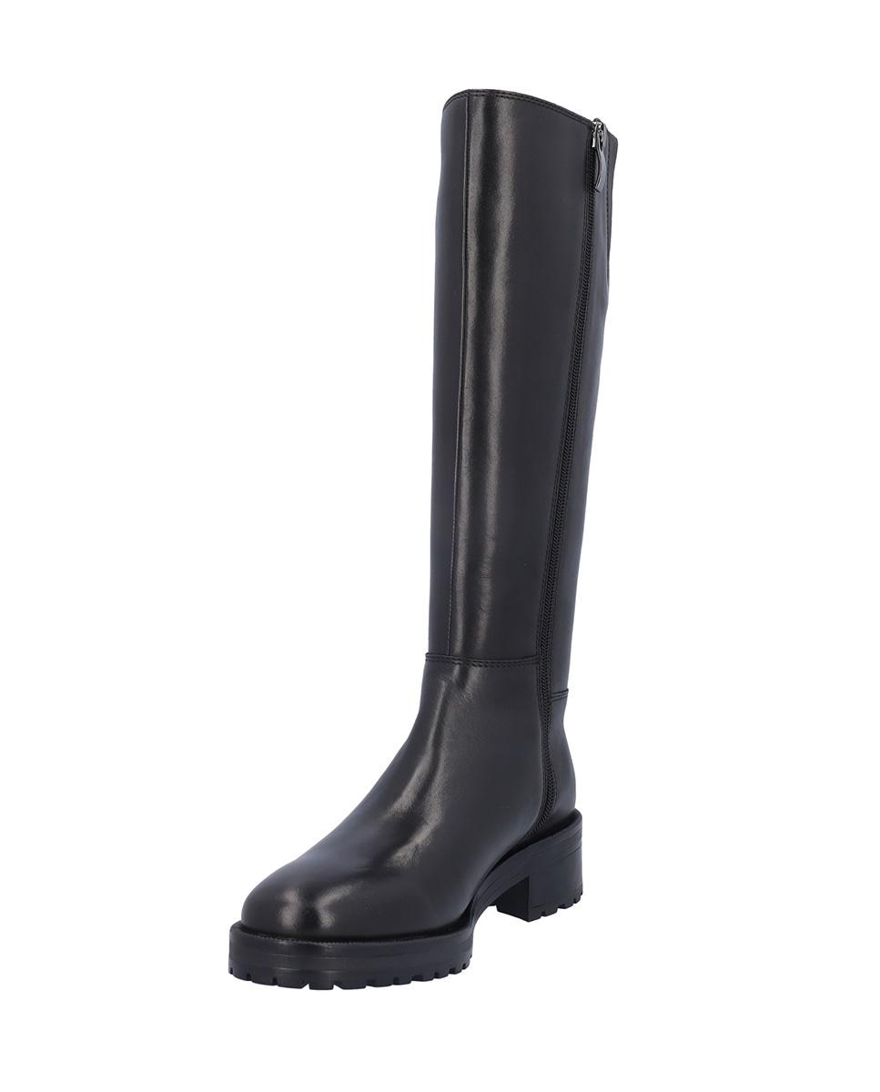 Botas básicas de mujer de piel con suela a contraste - Kangaroos - Negro Negro-2