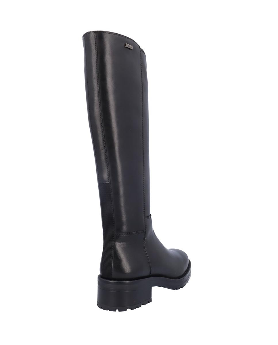 Botas básicas de mujer de piel con suela a contraste - Kangaroos - Negro Negro-4