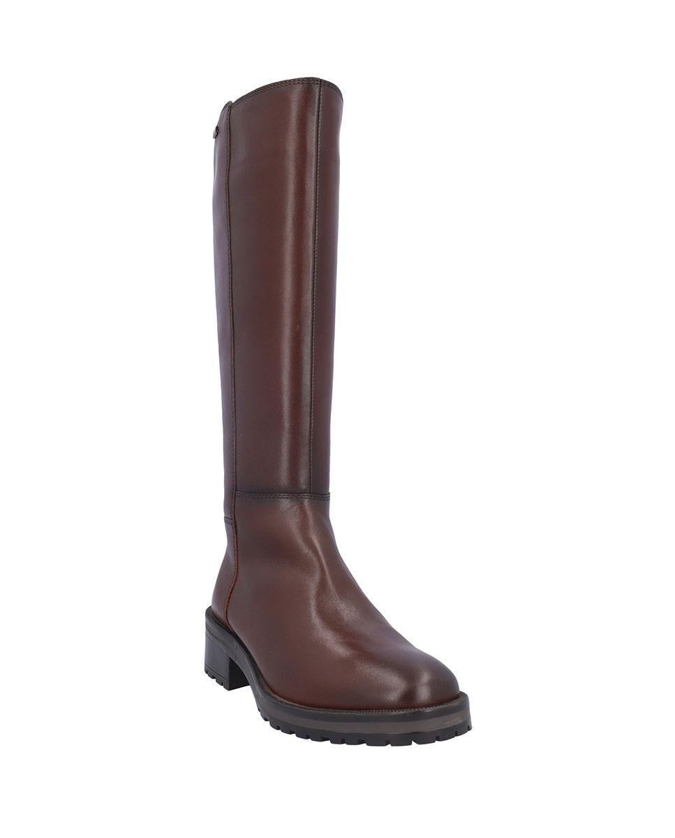 Botas básicas de mujer de piel con suela a contraste - Kangaroos - Marrón Marrón-2