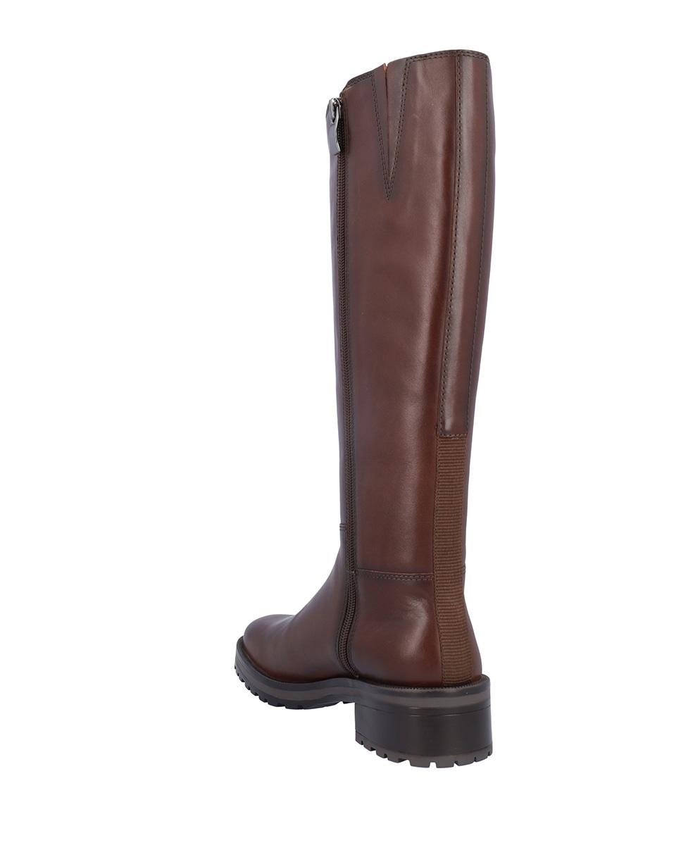 Botas básicas de mujer de piel con suela a contraste - Kangaroos - Marrón Marrón-4