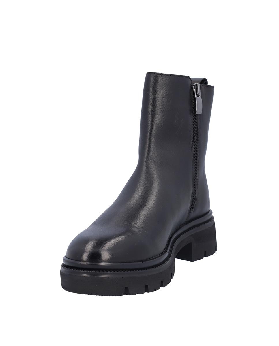 Botines básicos de mujer de piel con hebillas decorativas - Kangaroos - Negro Negro-2