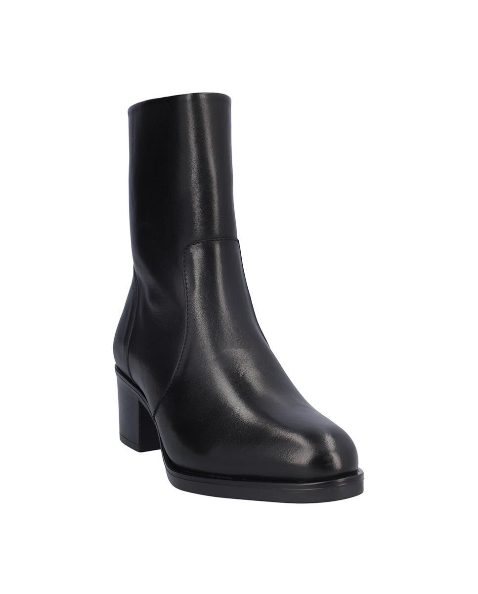 Botines básicos de mujer de piel en liso - Kangaroos - Negro Negro-3