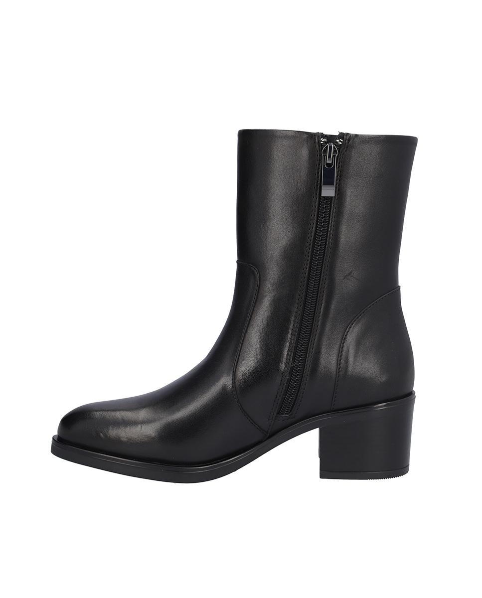 Botines básicos de mujer de piel en liso - Kangaroos - Negro Negro-4