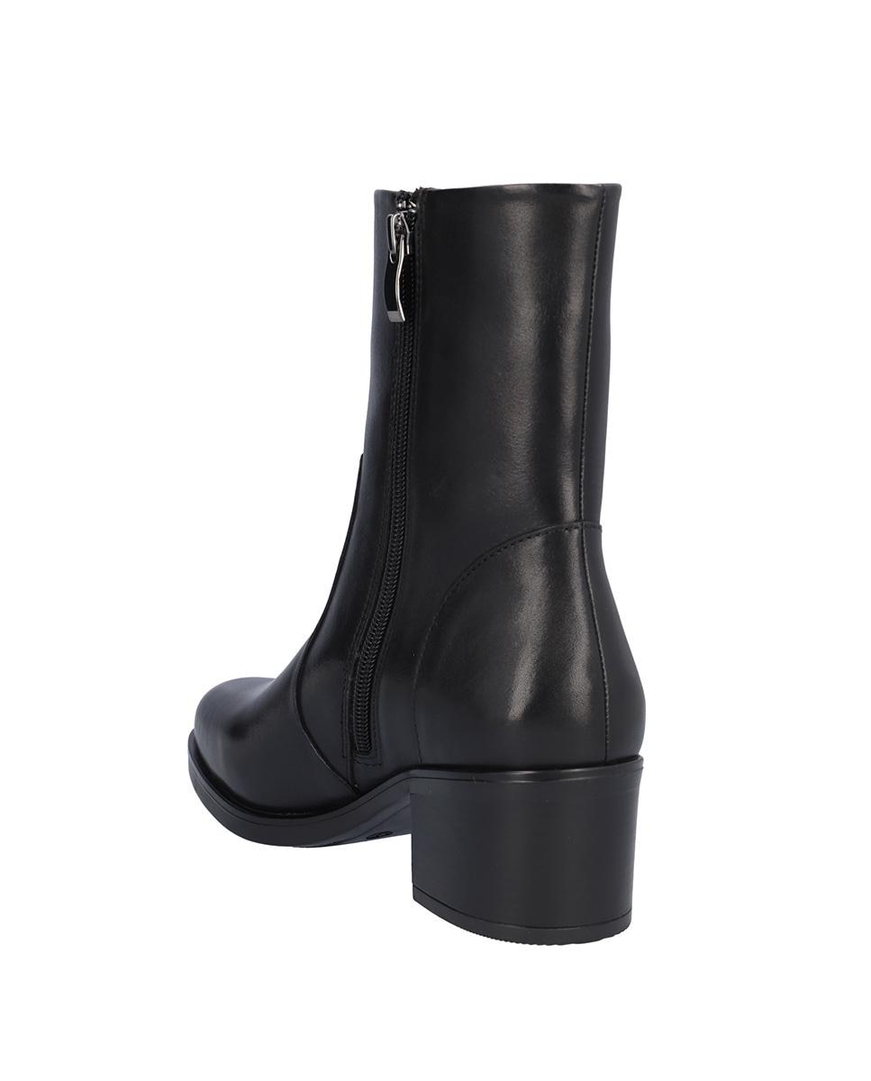 Botines básicos de mujer de piel en liso - Kangaroos - Negro Negro-5