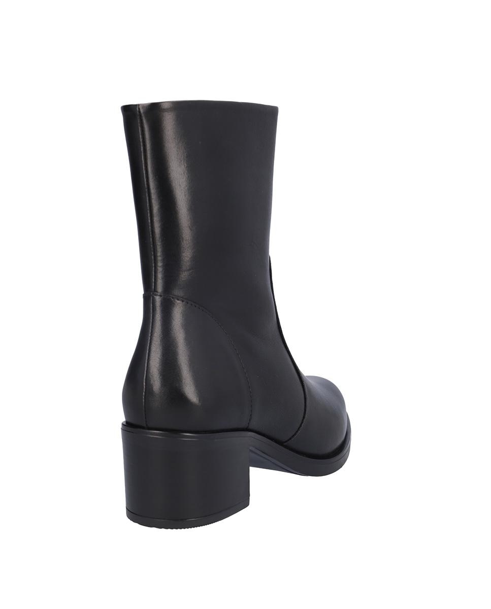 Botines básicos de mujer de piel en liso - Kangaroos - Negro Negro-6
