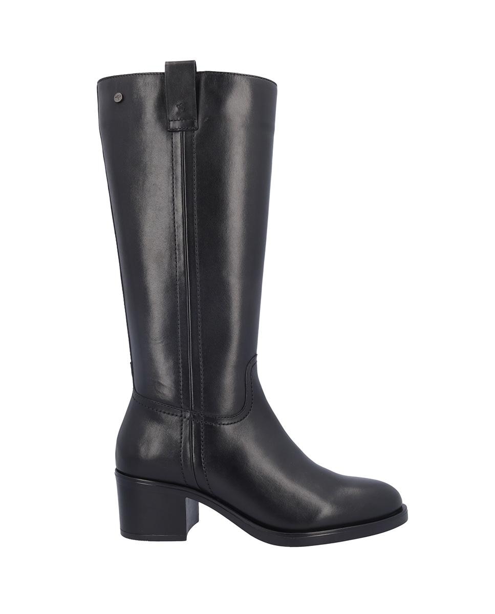 Imagen 0 de Botas básicas de mujer de piel en liso Negro
