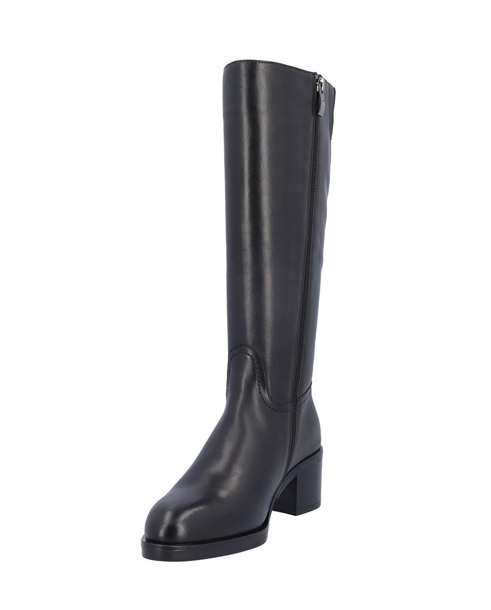 Botas básicas de mujer de piel en liso - Kangaroos - Negro Negro-4