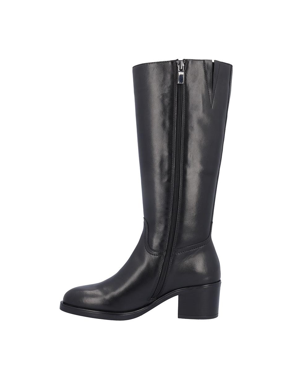 Botas básicas de mujer de piel en liso - Kangaroos - Negro Negro-5