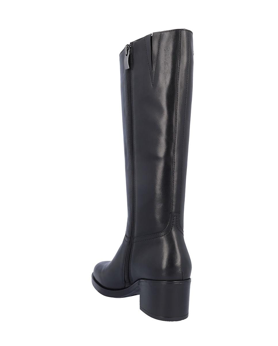 Botas básicas de mujer de piel en liso - Kangaroos - Negro Negro-3