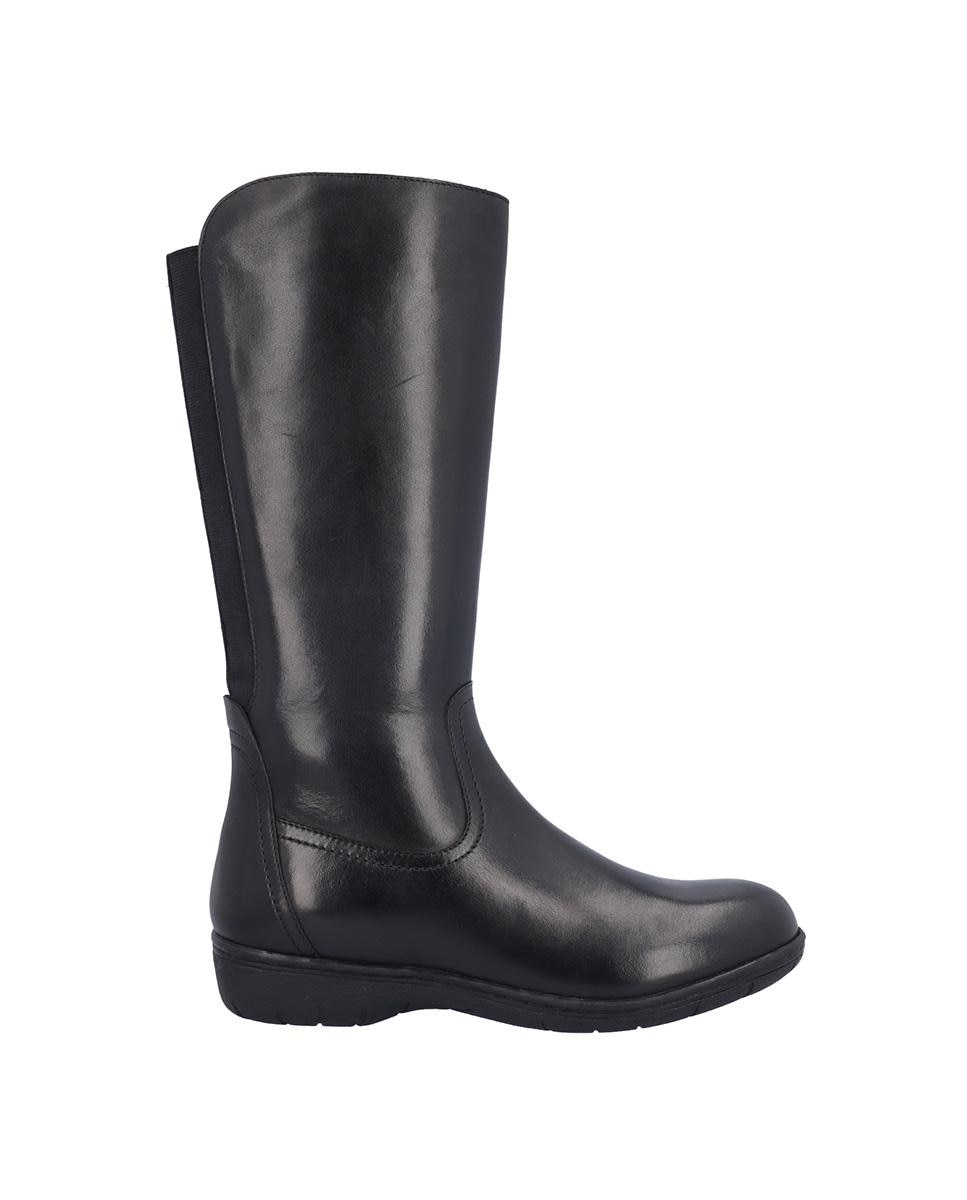 Imagen 0 de Botas básicas de mujer de piel en liso Negro