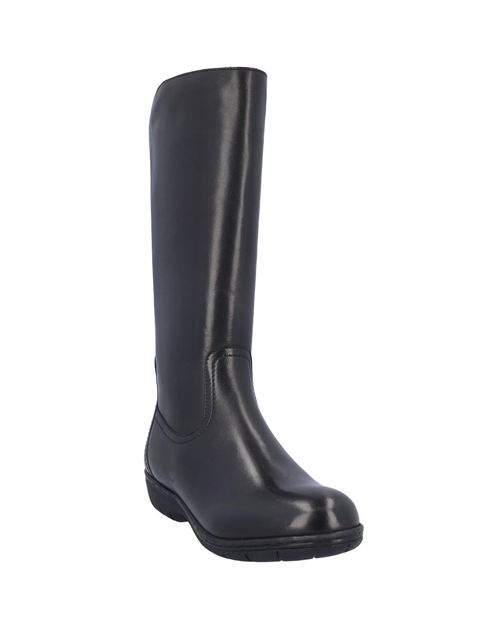 Botas básicas de mujer de piel en liso - Kangaroos - Negro Negro-2